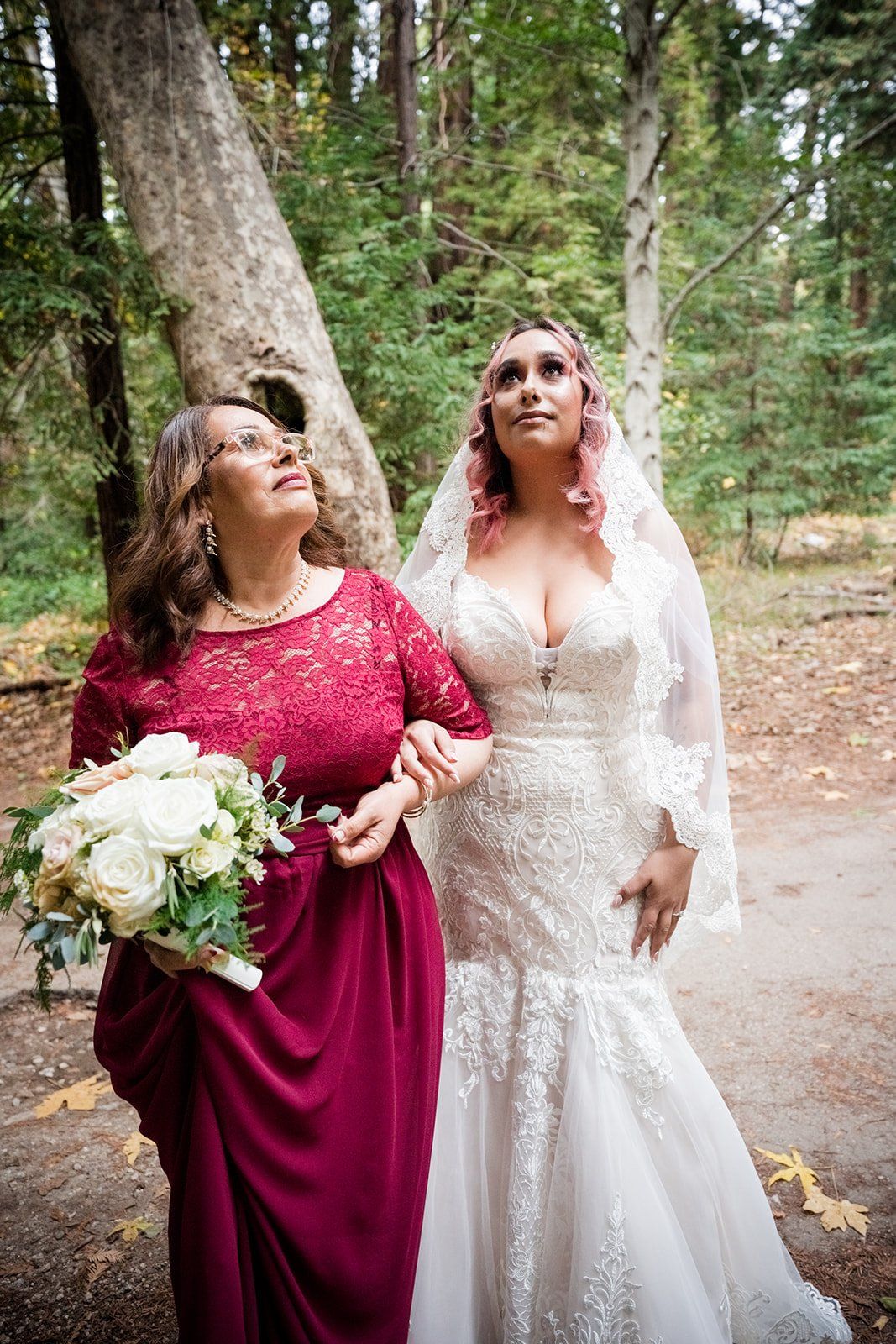 redwoods micro wedding at glen oaks big sur, Portraits in the Forest at a Big Sur Lodge