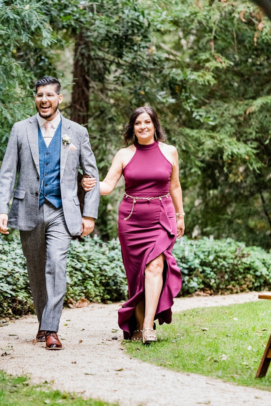 redwoods micro wedding at glen oaks big sur, Portraits in the Forest at a Big Sur Lodge