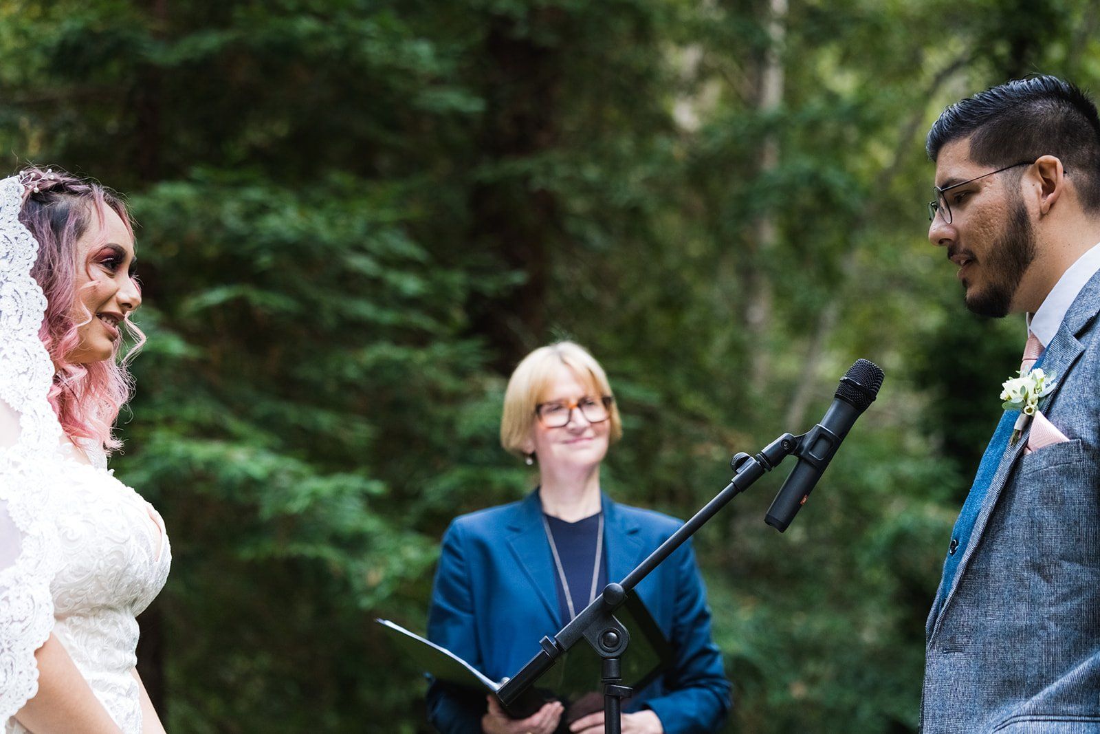 redwoods micro wedding at glen oaks big sur, A 27-Guest Redwood Ceremony in the Grove at Glen Oaks Big Sur