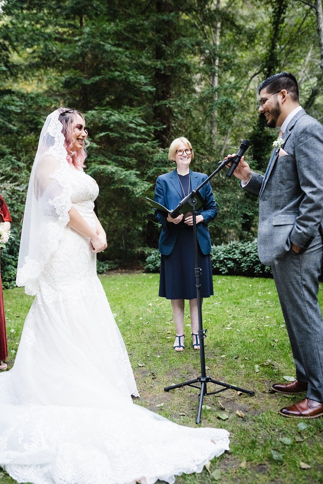 redwoods micro wedding at glen oaks big sur, A 27-Guest Redwood Ceremony in the Grove at Glen Oaks Big Sur