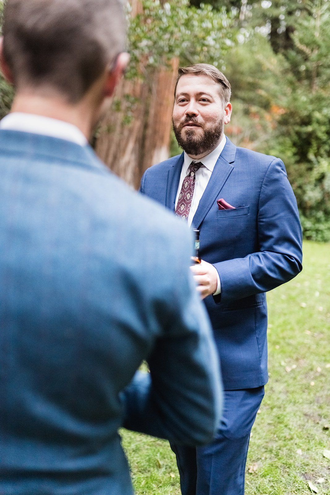 redwoods micro wedding at glen oaks big sur, Getting Ready Up the Coast Before the Drive South