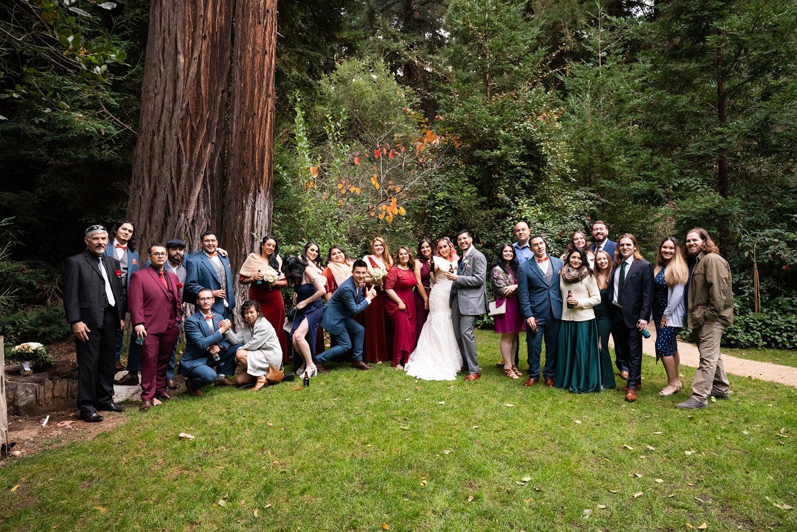 redwoods micro wedding at glen oaks big sur, Portraits in the Forest at a Big Sur Lodge
