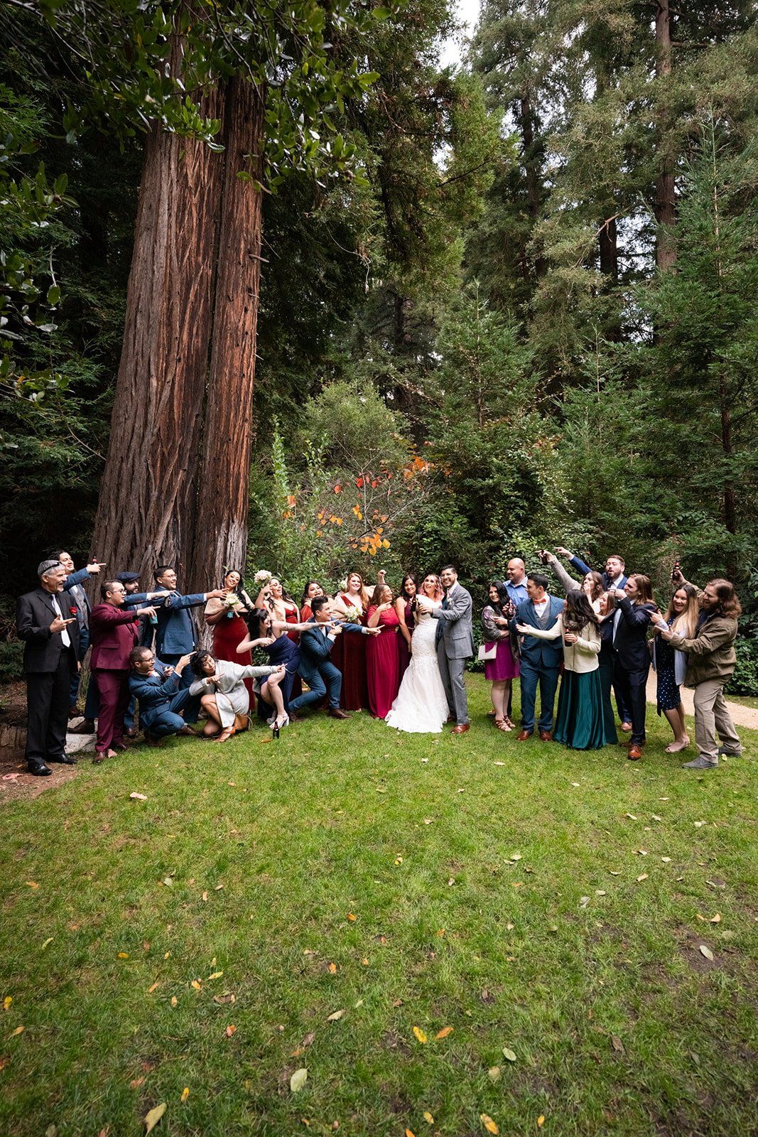 redwoods micro wedding at glen oaks big sur, Portraits in the Forest at a Big Sur Lodge