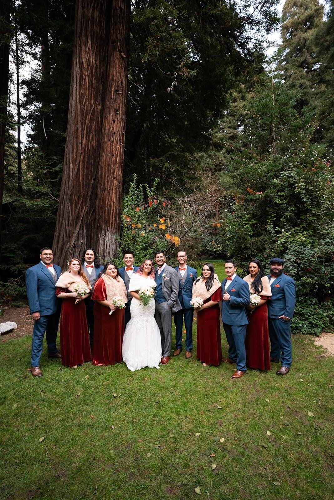 redwoods micro wedding at glen oaks big sur, Portraits in the Forest at a Big Sur Lodge
