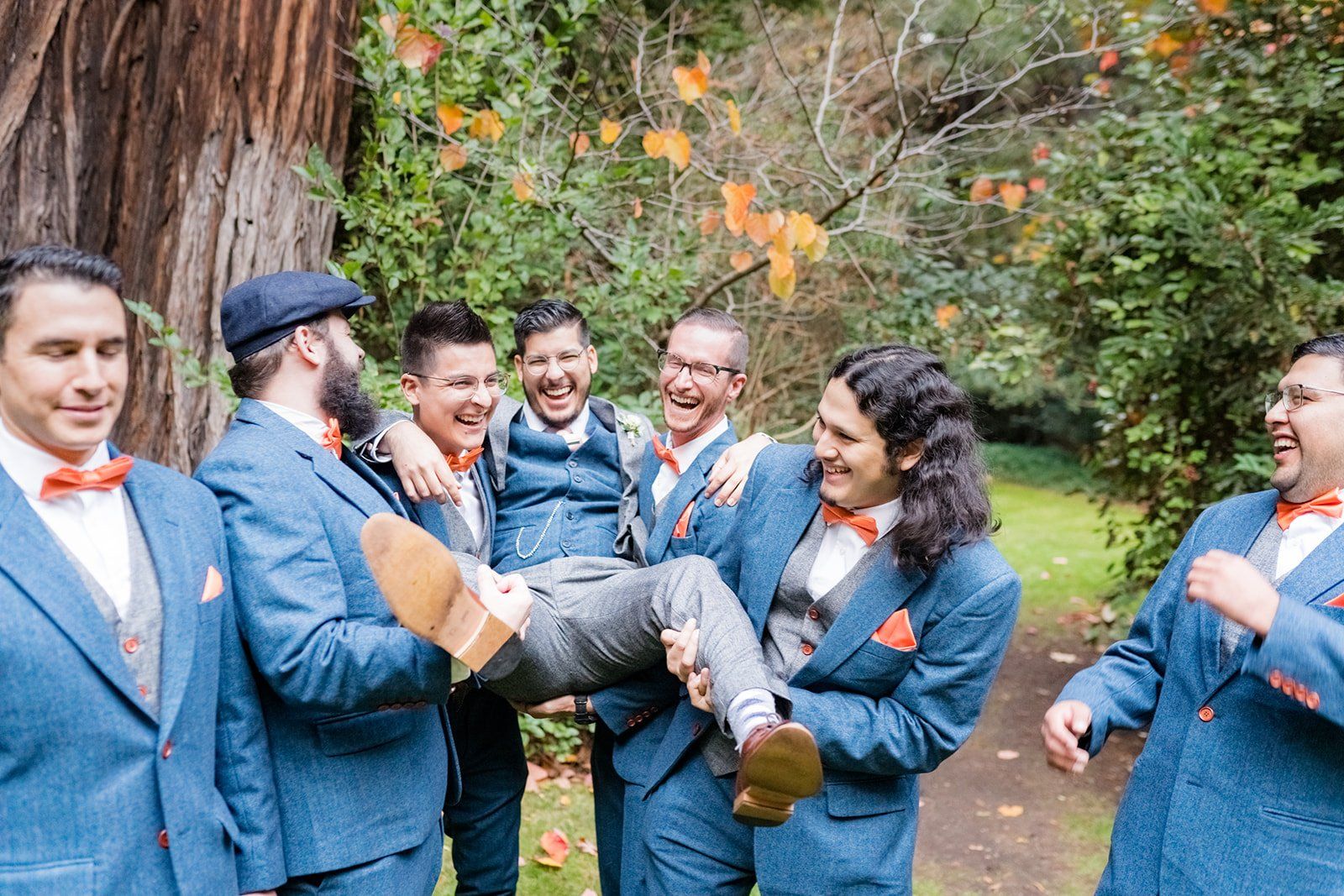 redwoods micro wedding at glen oaks big sur, Portraits in the Forest at a Big Sur Lodge