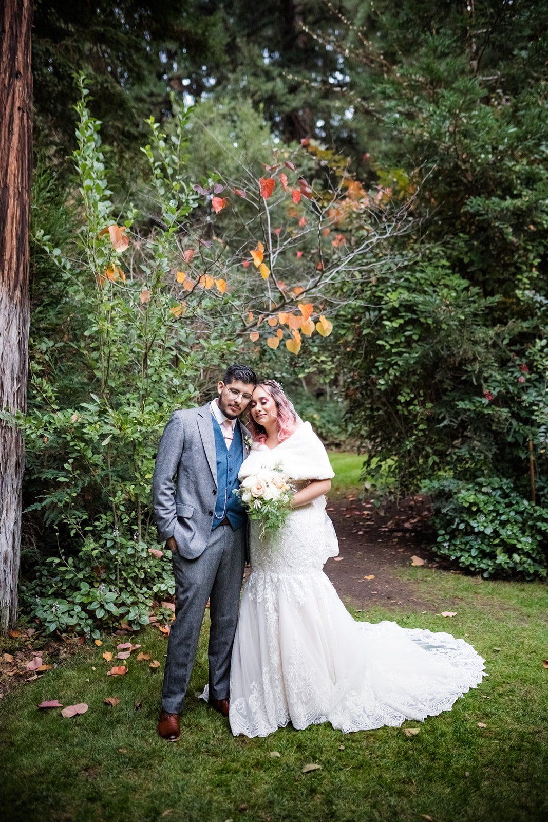 redwoods micro wedding at glen oaks big sur, Portraits in the Forest at a Big Sur Lodge