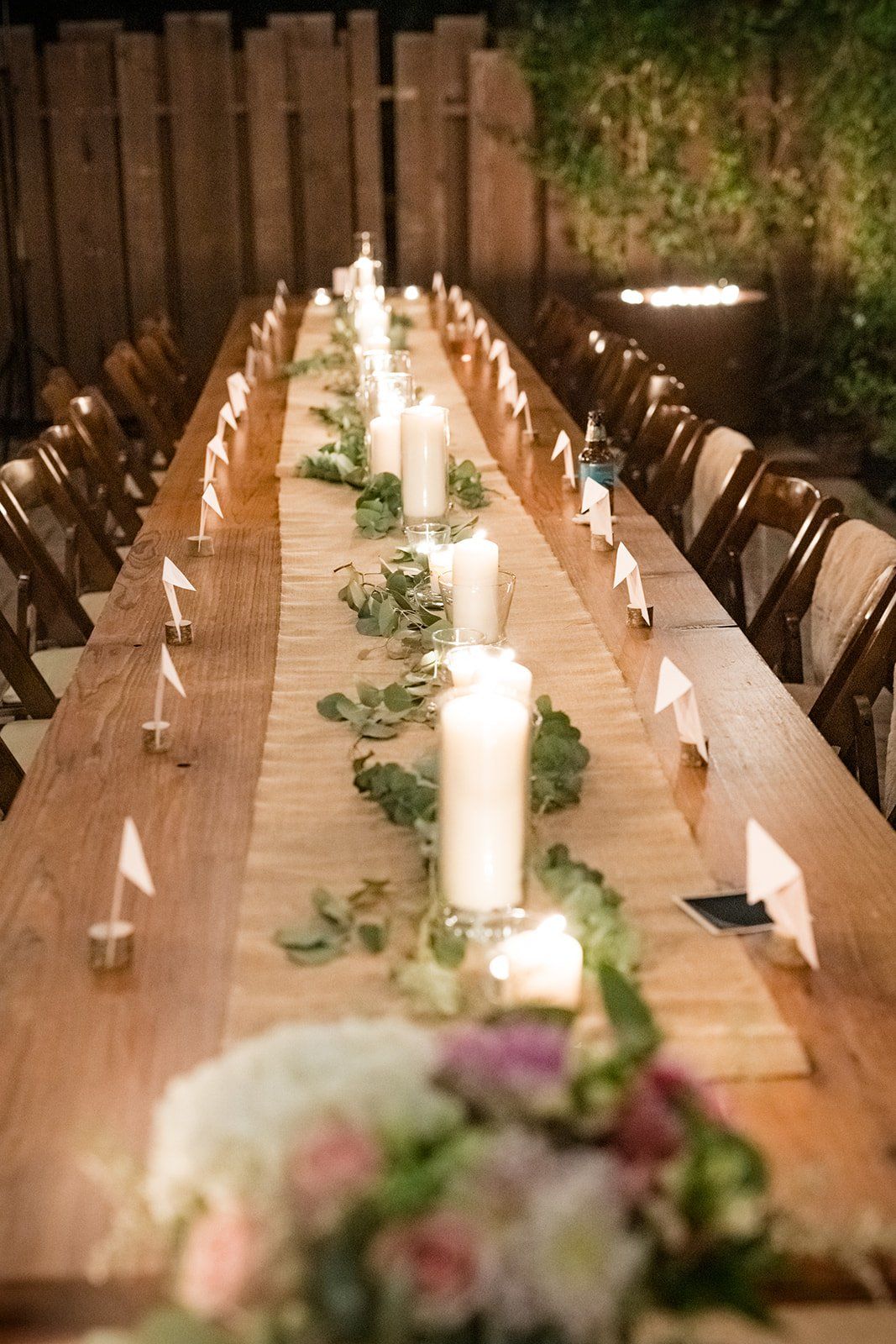redwoods micro wedding at glen oaks big sur, Dinner on the Back Patio