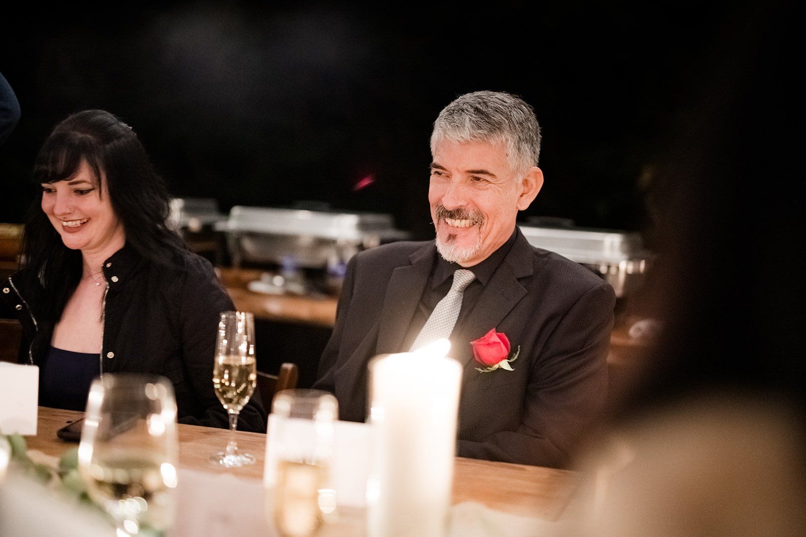 redwoods micro wedding at glen oaks big sur, Dinner on the Back Patio