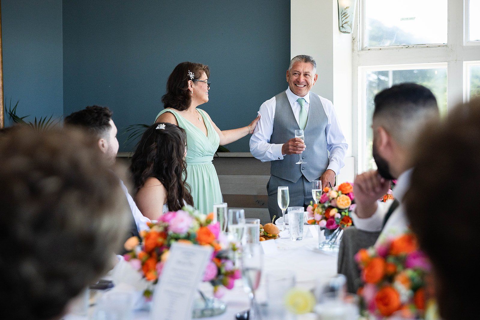 private oceanfront reception at the beach chalet, Dinner Over Ocean Beach at the Beach Chalet