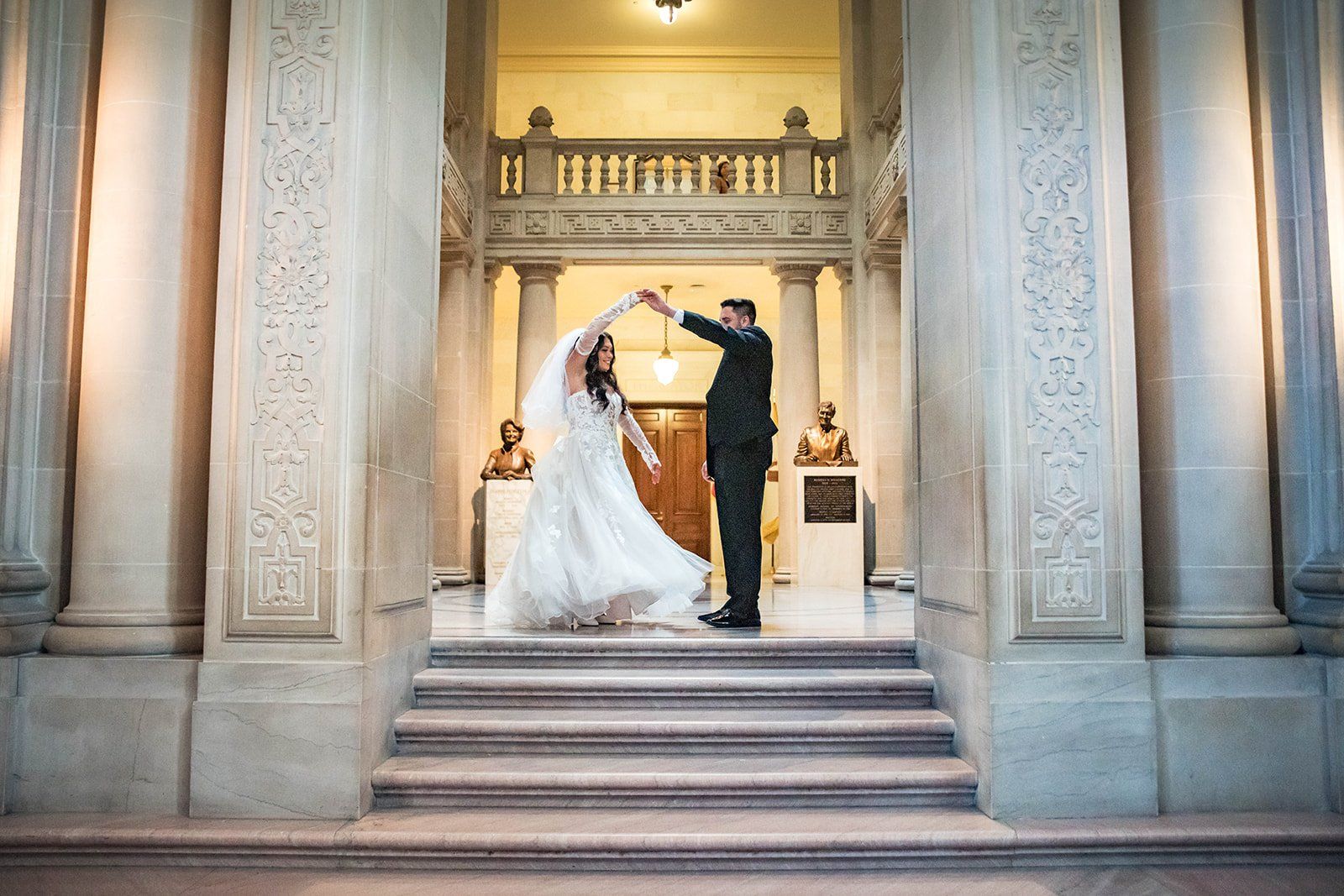 private oceanfront reception at the beach chalet, A First Dance on the Marble, Then Portraits