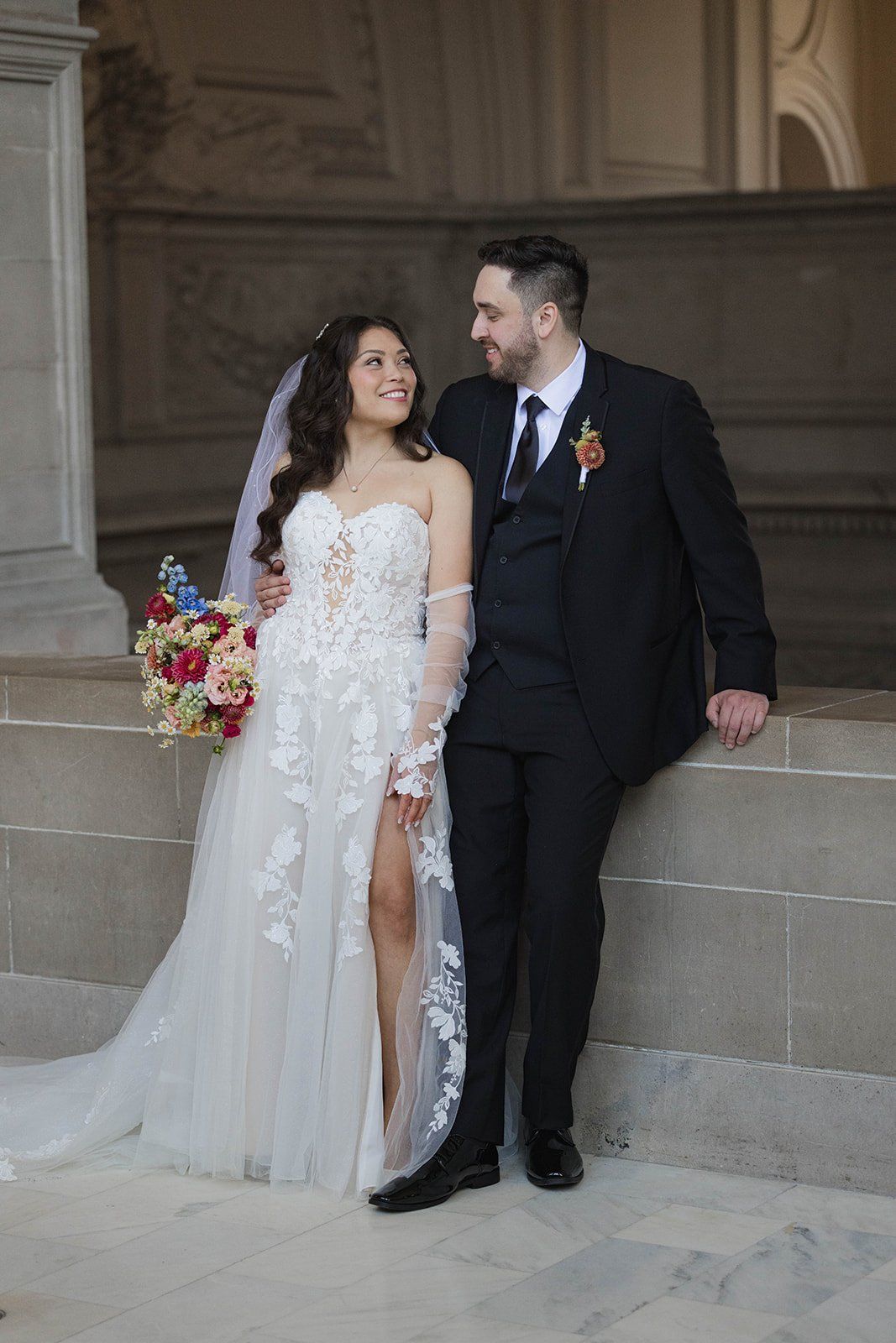 private oceanfront reception at the beach chalet, A First Dance on the Marble, Then Portraits