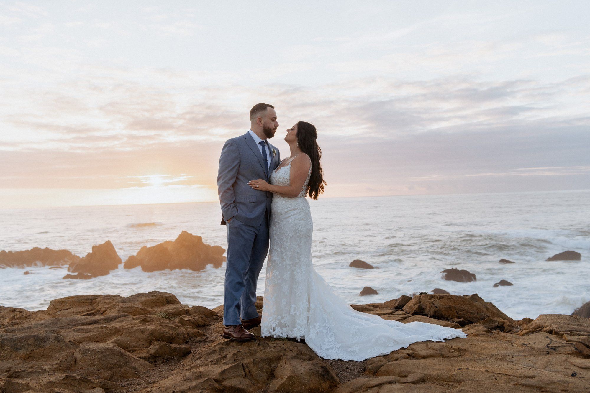 halloween cliffside elopement in jenner, Portraits Along the Sonoma Coast Headlands