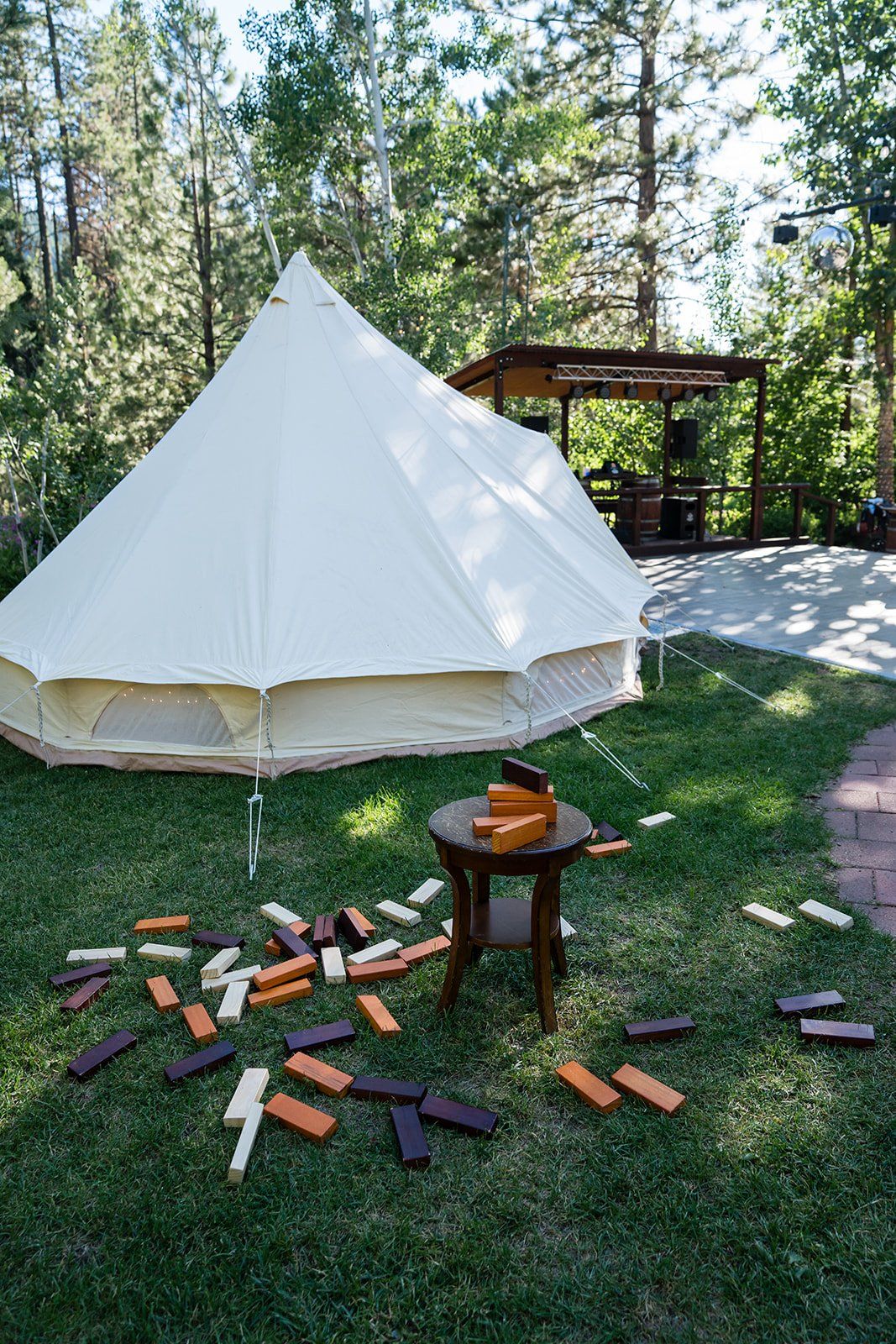 mountain wedding at twenty mile house, Dinner and Dancing on the Estate