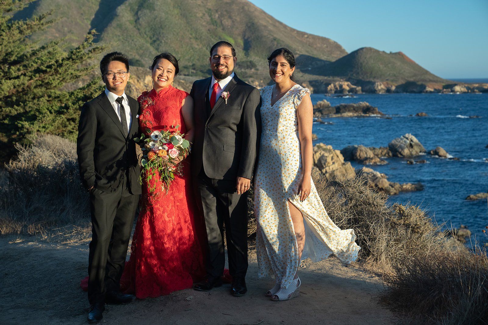 garrapata state park elopement, A Champagne Toast Above the Pacific