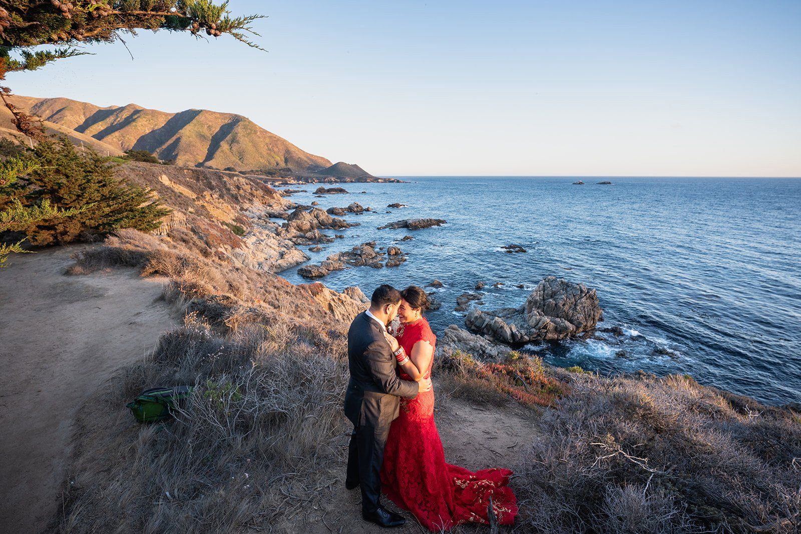 garrapata state park elopement, A Champagne Toast Above the Pacific