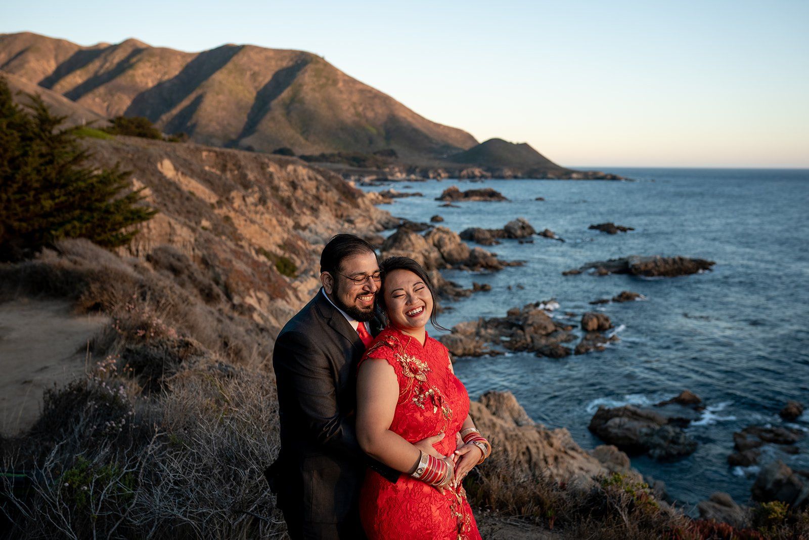 garrapata state park elopement, A Champagne Toast Above the Pacific