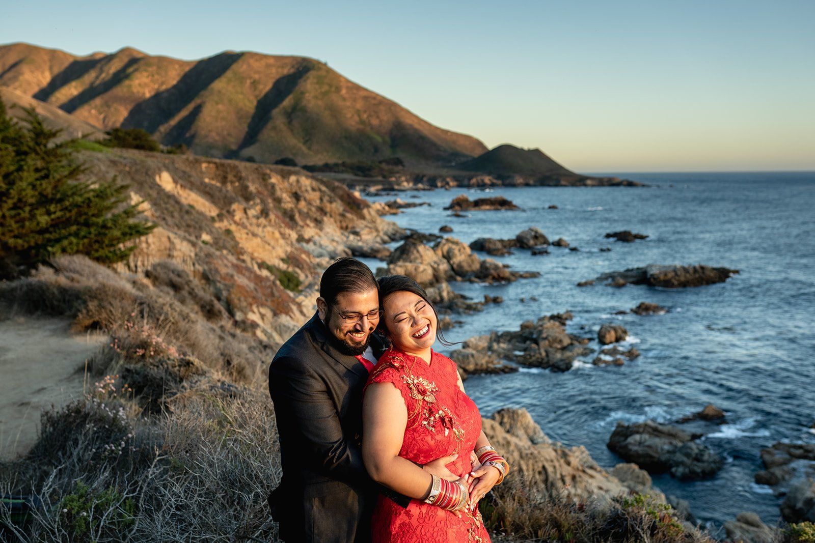 garrapata state park elopement, A Champagne Toast Above the Pacific