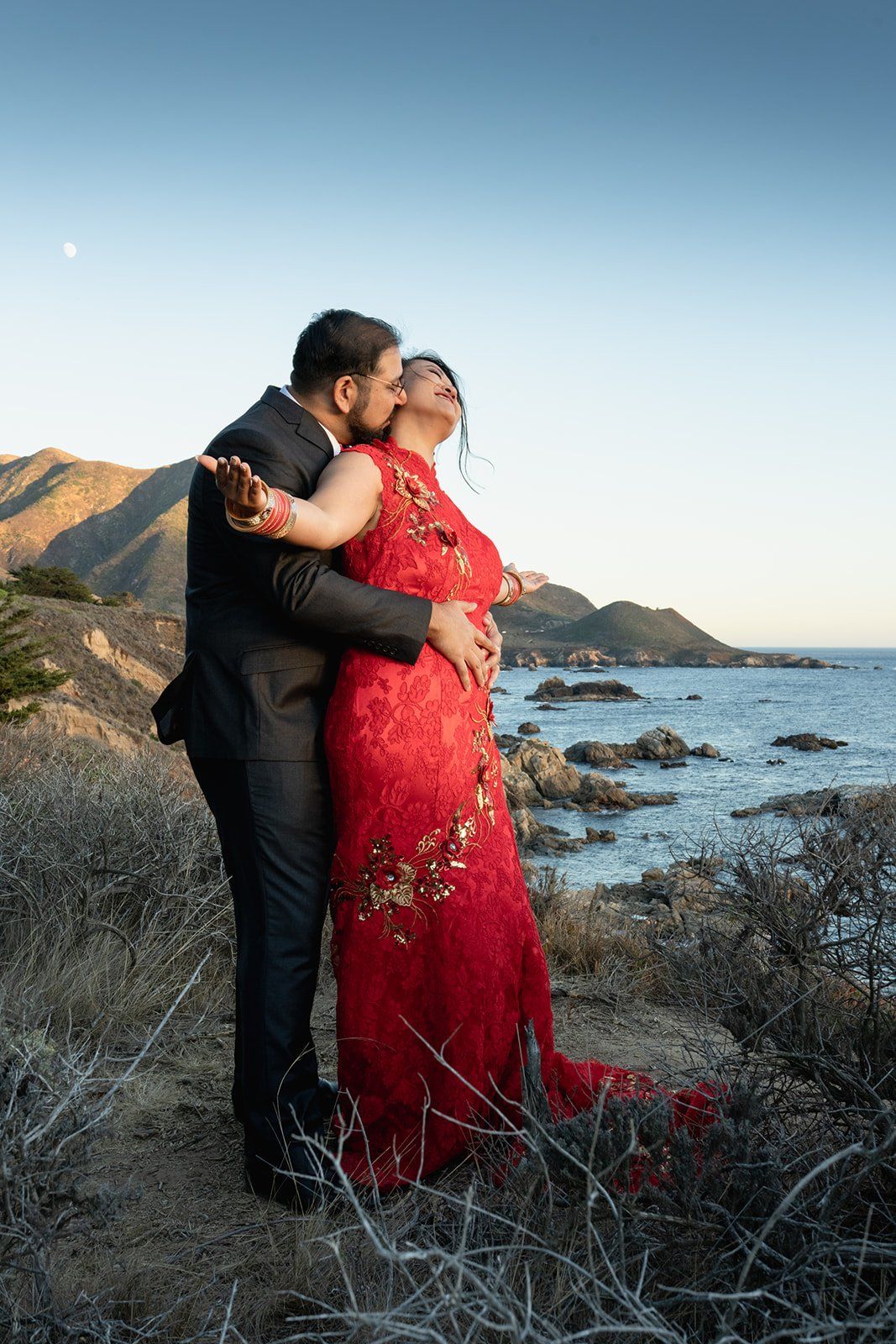 garrapata state park elopement, A Champagne Toast Above the Pacific