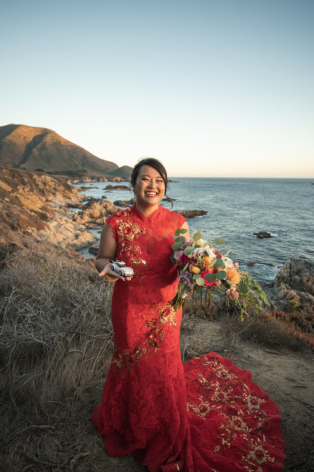 garrapata state park elopement, A Champagne Toast Above the Pacific