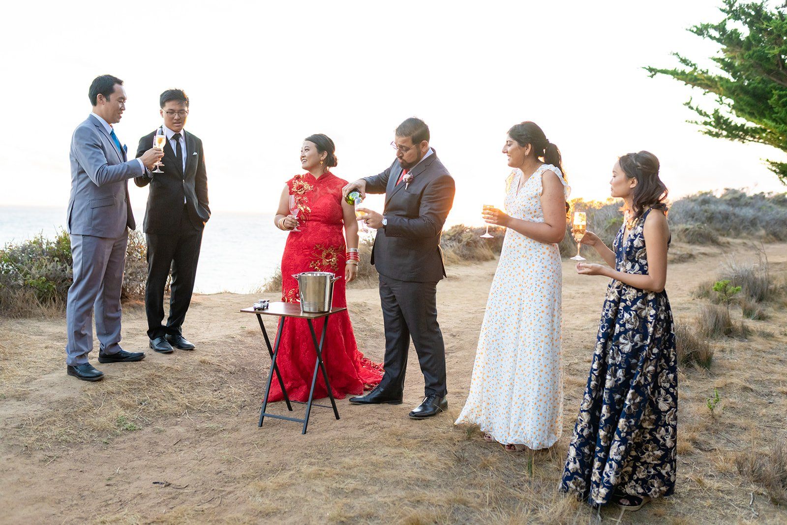 garrapata state park elopement, A Champagne Toast Above the Pacific