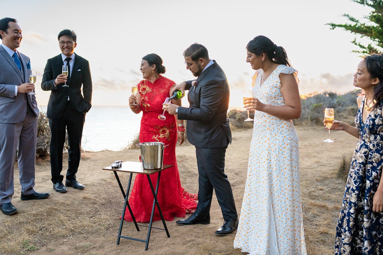 garrapata state park elopement, The Seventh & Dolores Reception in Carmel-by-the-Sea