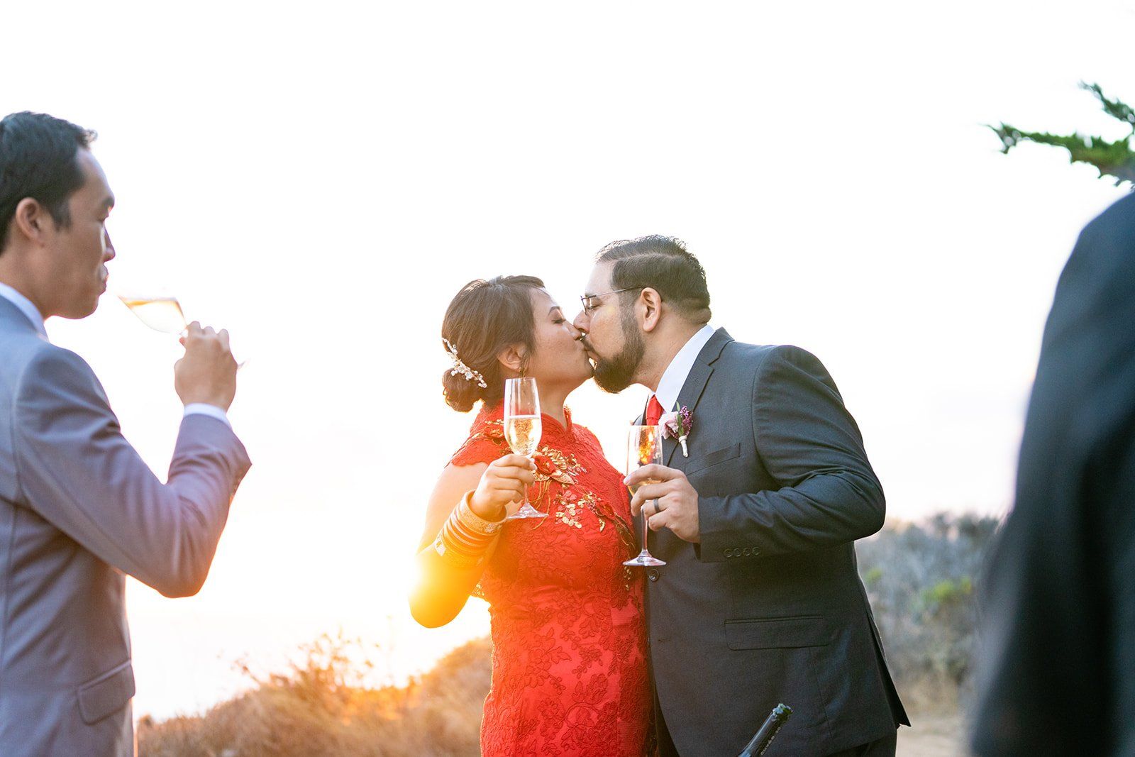 garrapata state park elopement, A Champagne Toast Above the Pacific