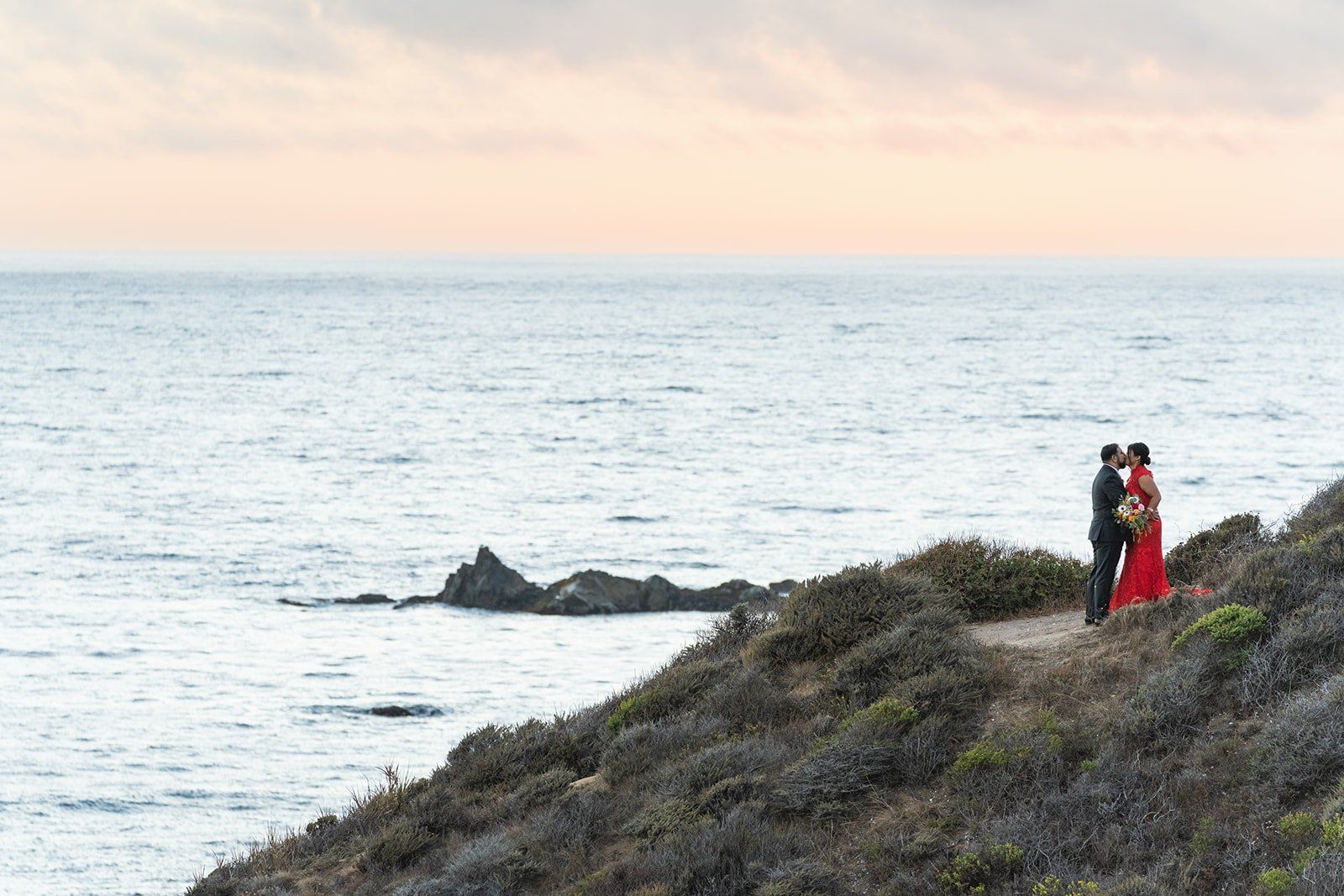 garrapata state park elopement, A Champagne Toast Above the Pacific