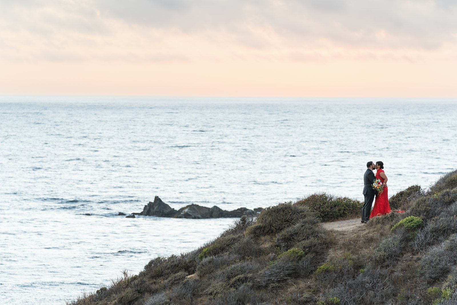 garrapata state park elopement, A Champagne Toast Above the Pacific