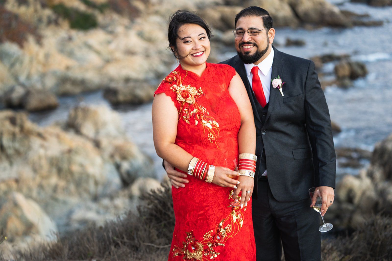 garrapata state park elopement, A Champagne Toast Above the Pacific