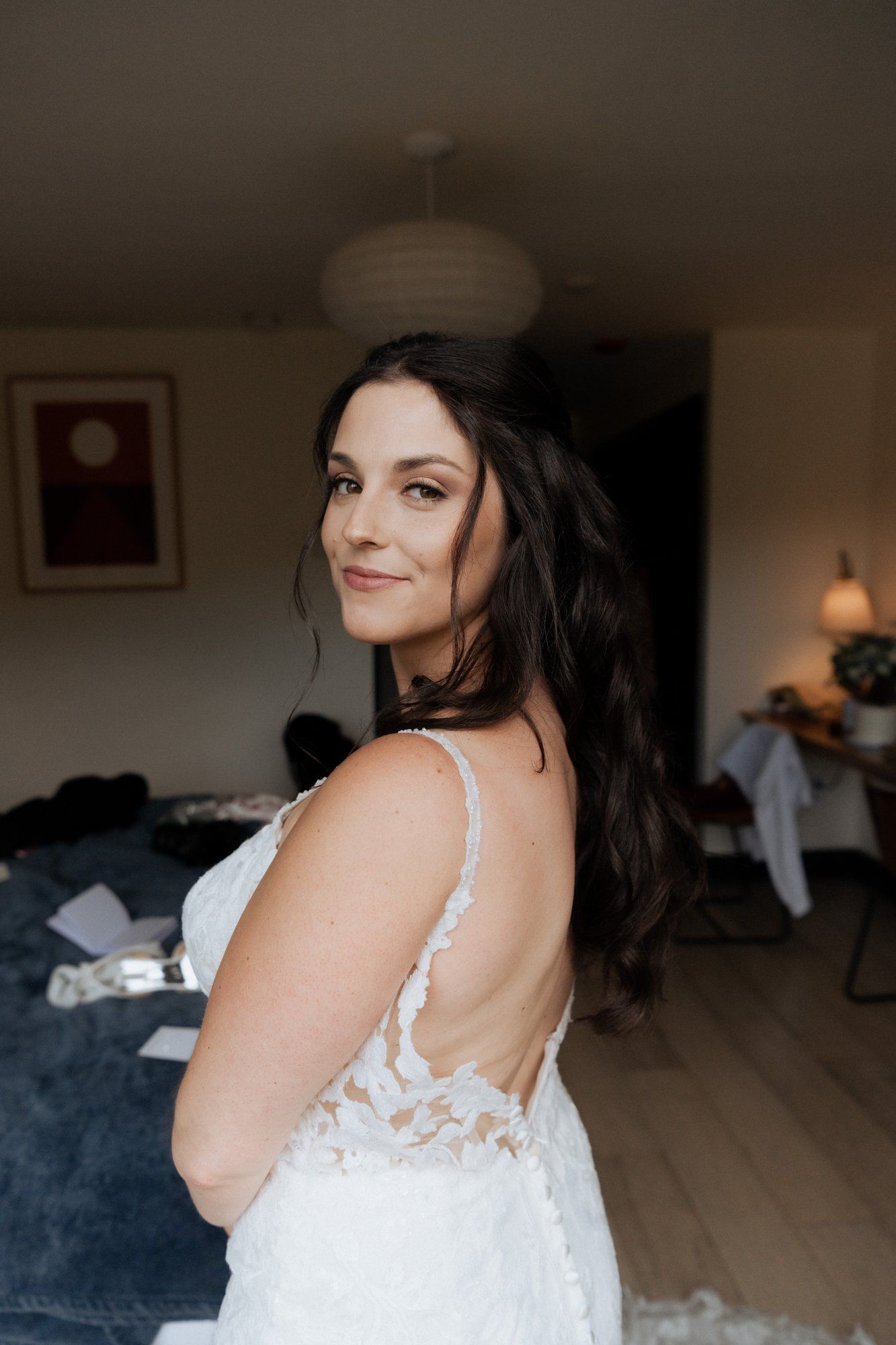 halloween cliffside elopement in jenner, Getting Ready for a Halloween Jenner Elopement