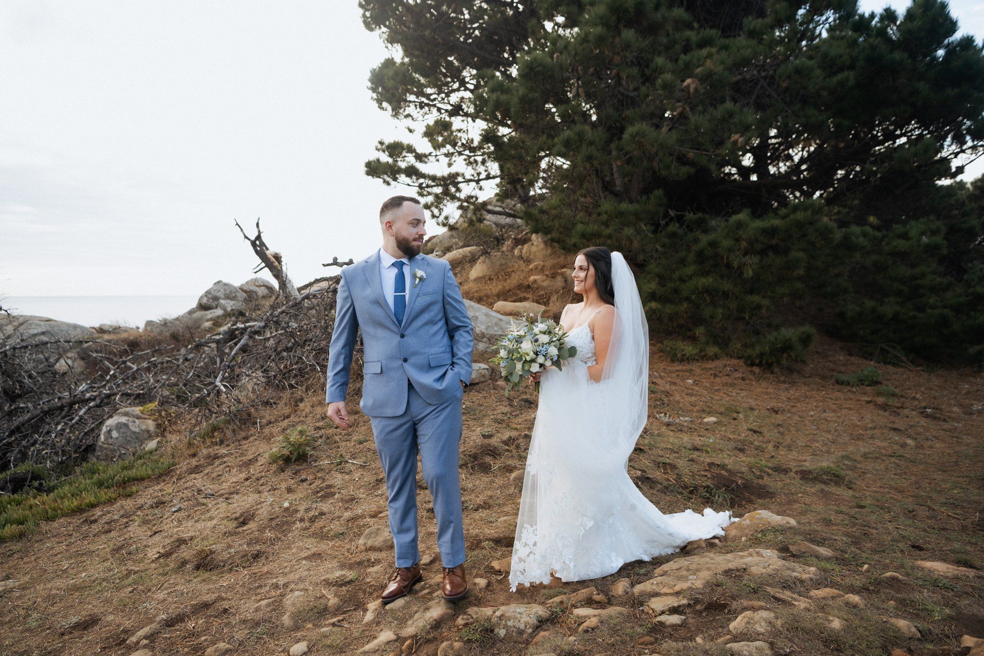 halloween cliffside elopement in jenner, Portraits Along the Sonoma Coast Headlands