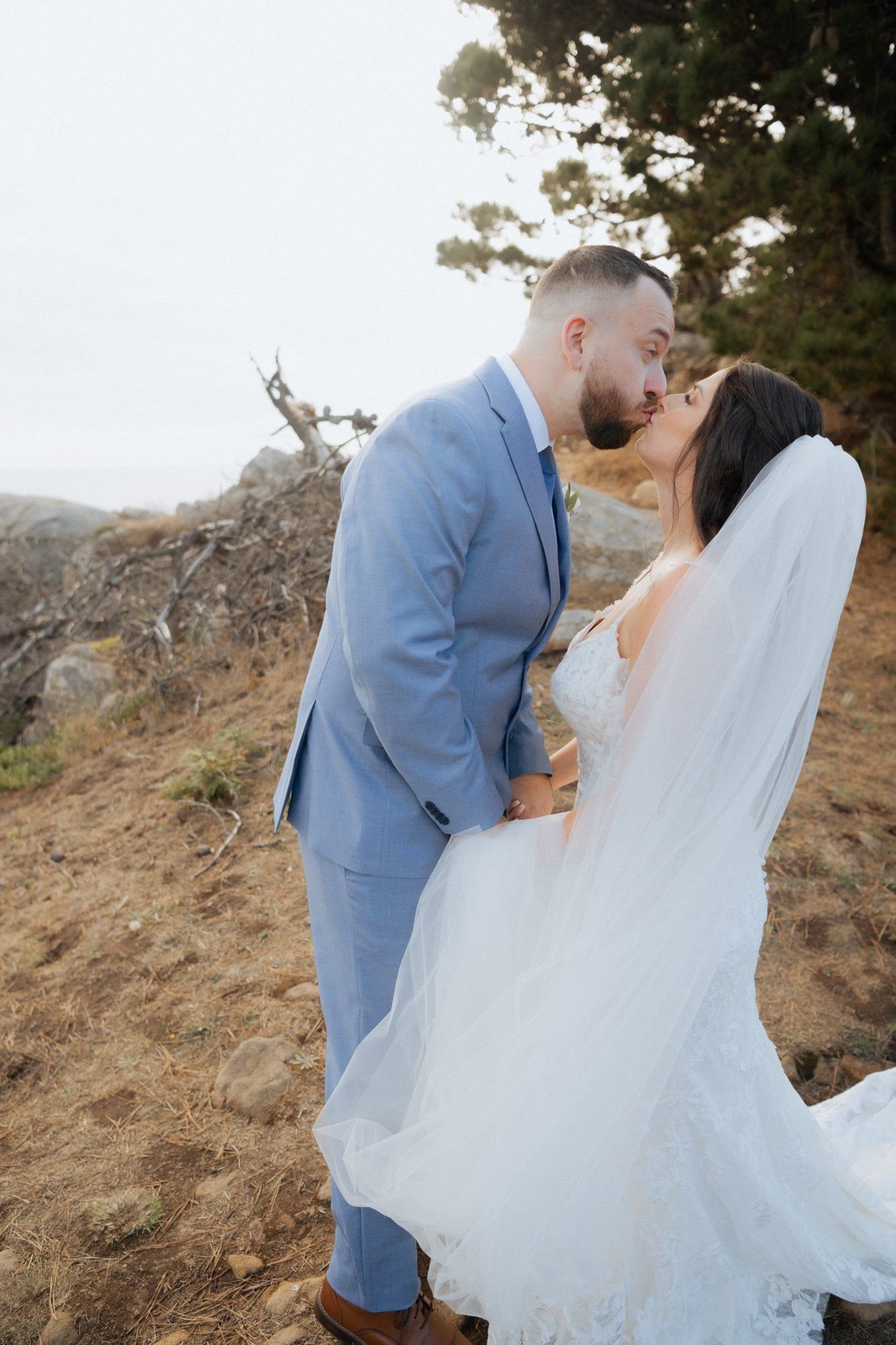 halloween cliffside elopement in jenner, Portraits Along the Sonoma Coast Headlands