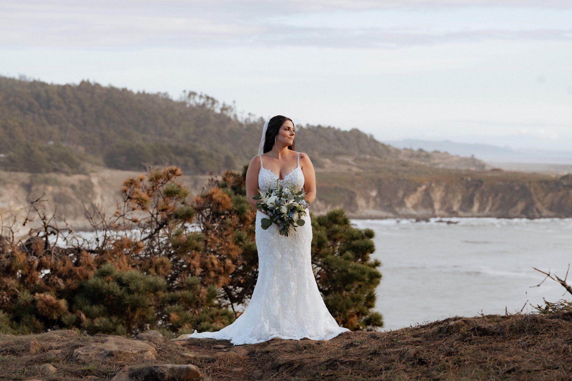 halloween cliffside elopement in jenner, Portraits Along the Sonoma Coast Headlands