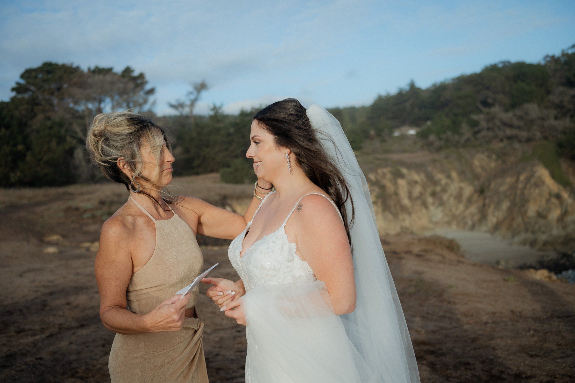 halloween cliffside elopement in jenner, A Cliff Ceremony Above the Pacific in Jenner