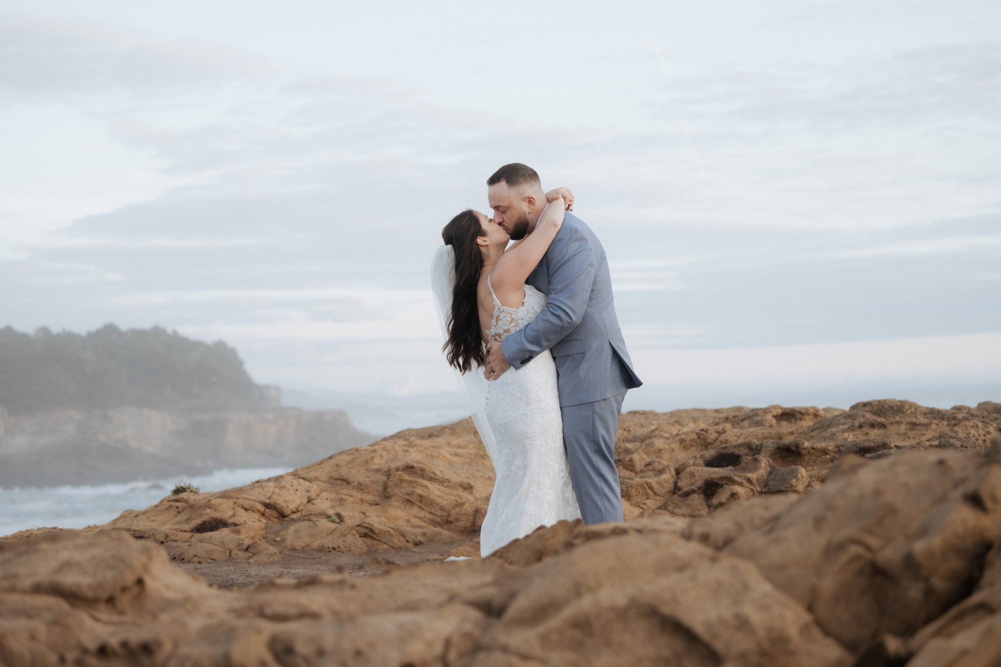 halloween cliffside elopement in jenner, Portraits Along the Sonoma Coast Headlands
