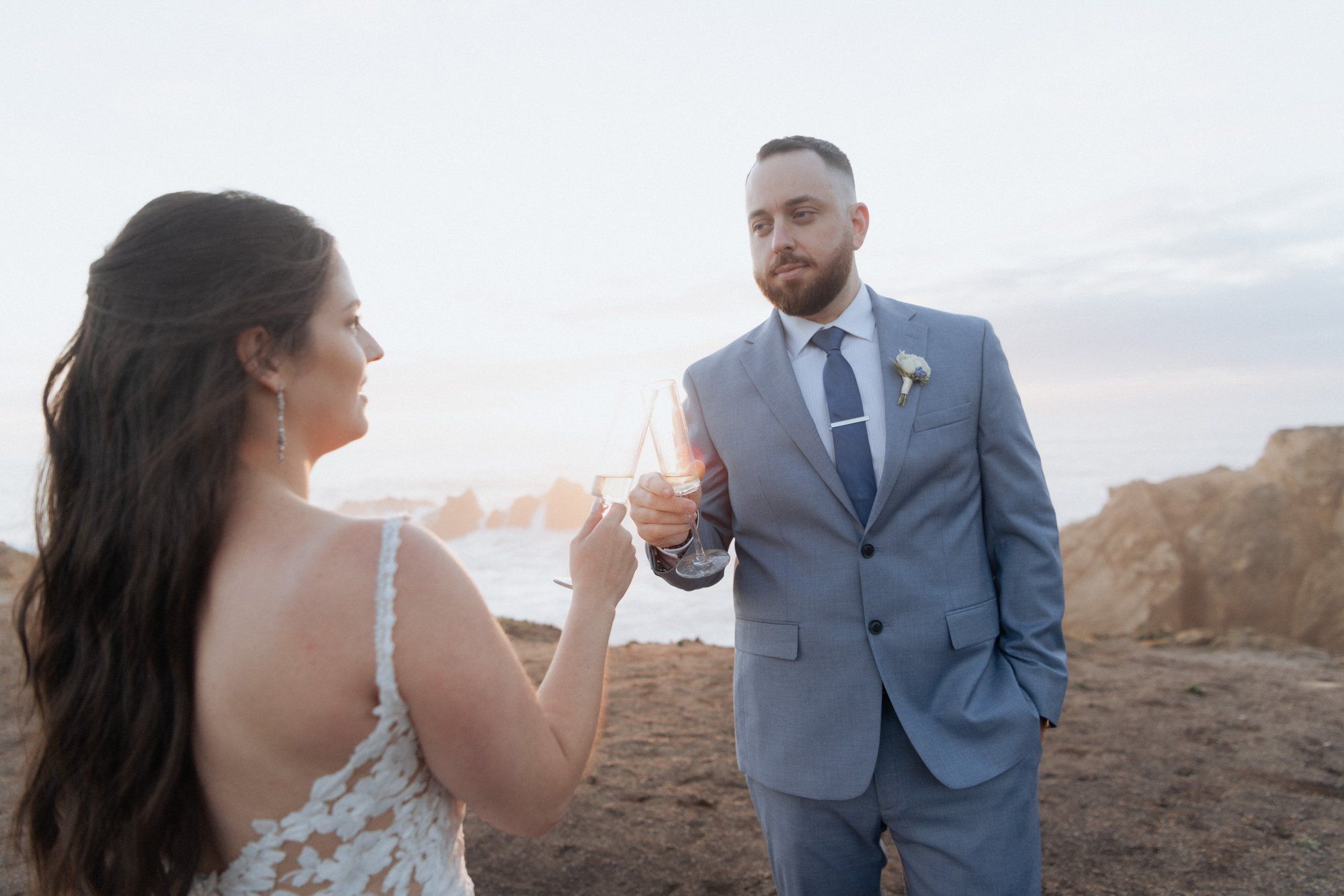 halloween cliffside elopement in jenner, Portraits Along the Sonoma Coast Headlands