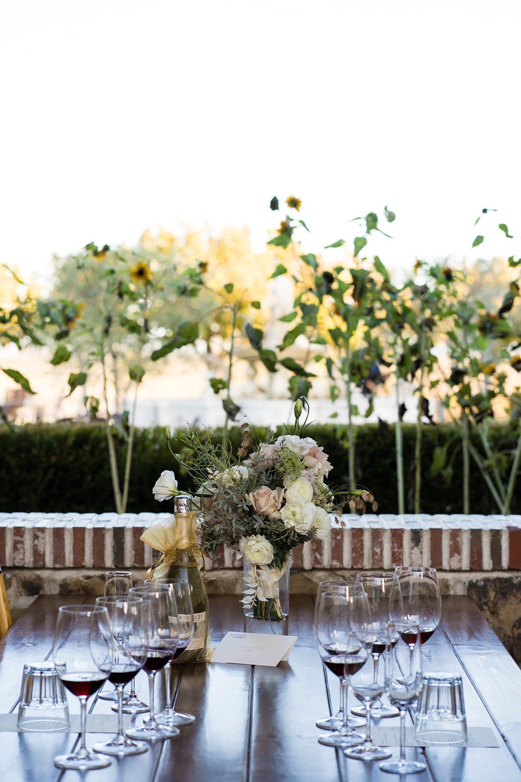 college-sweethearts vineyard elopement at jacuzzi family vineyards, A Wine Tasting for Two to Close the Day