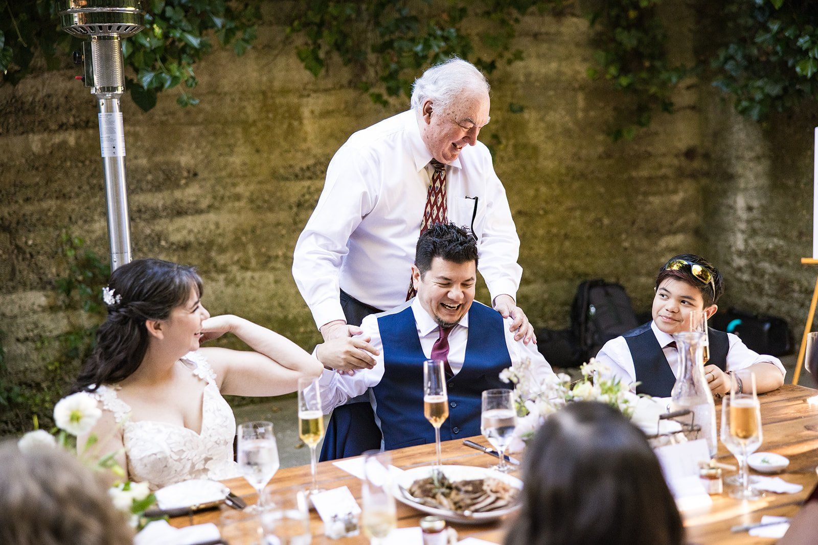 redwoods barn wedding at sand rock farm, Dinner Under the Ivy, Then the Barn