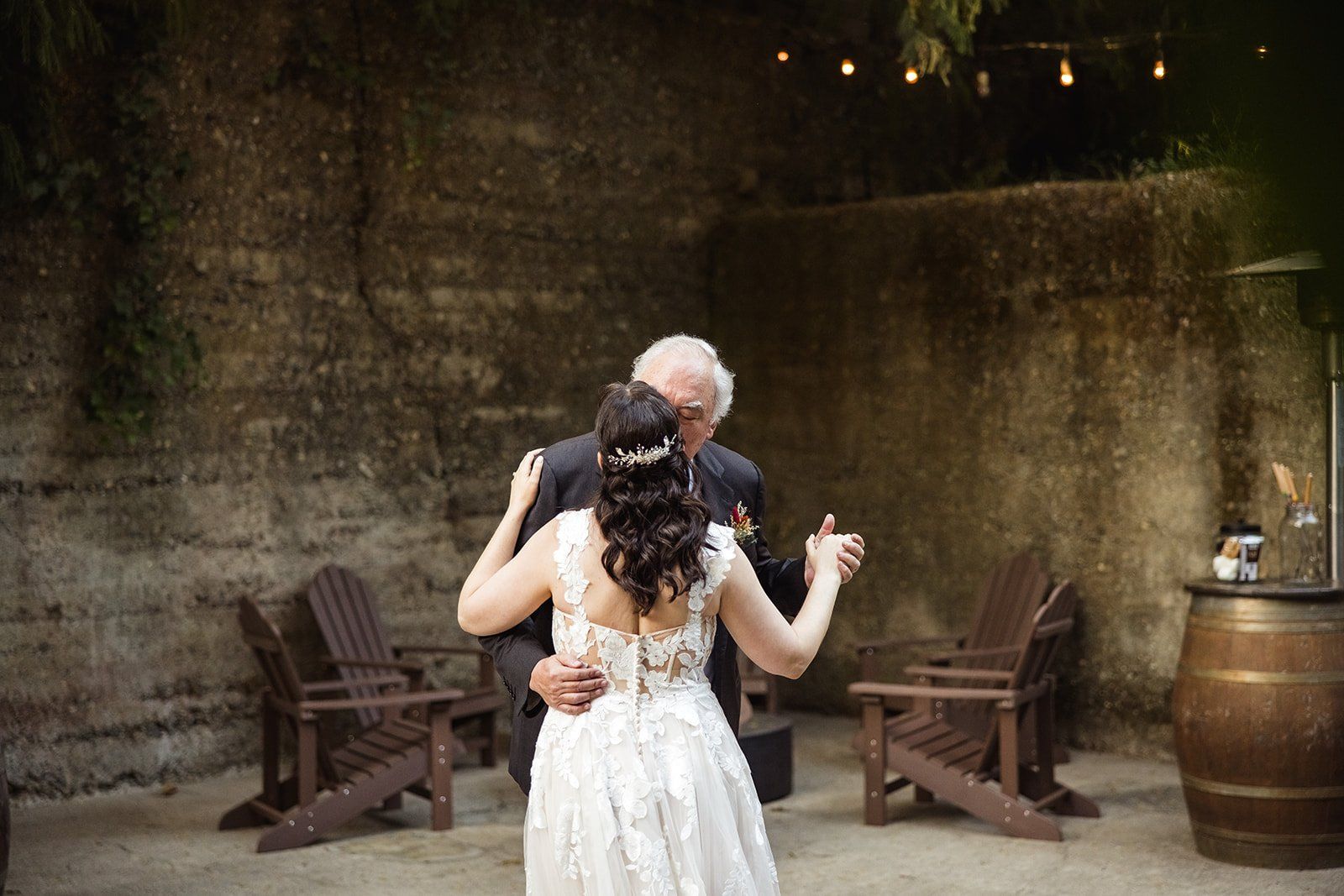 redwoods barn wedding at sand rock farm, Dinner Under the Ivy, Then the Barn