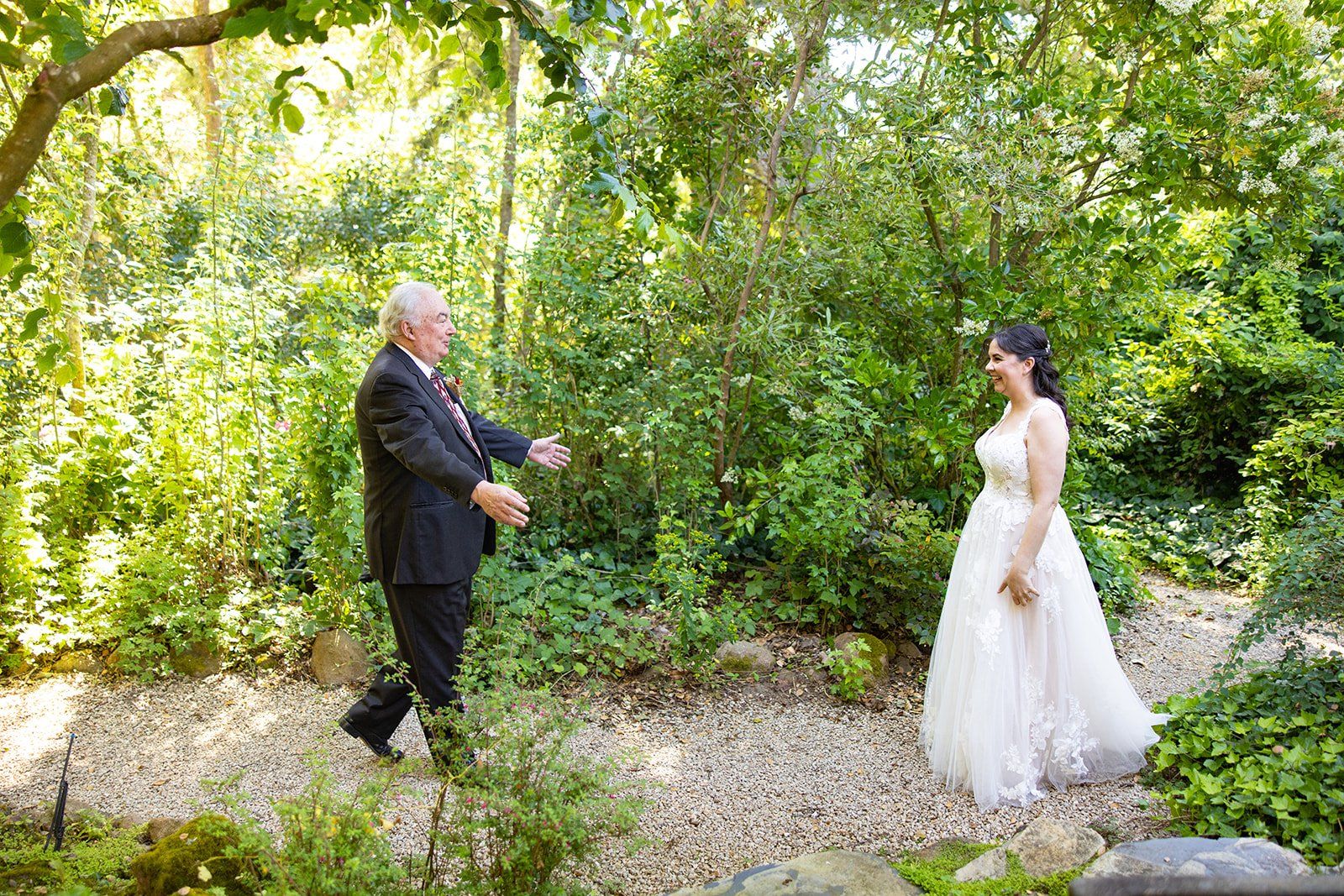 redwoods barn wedding at sand rock farm, Vows in the Redwood Grove