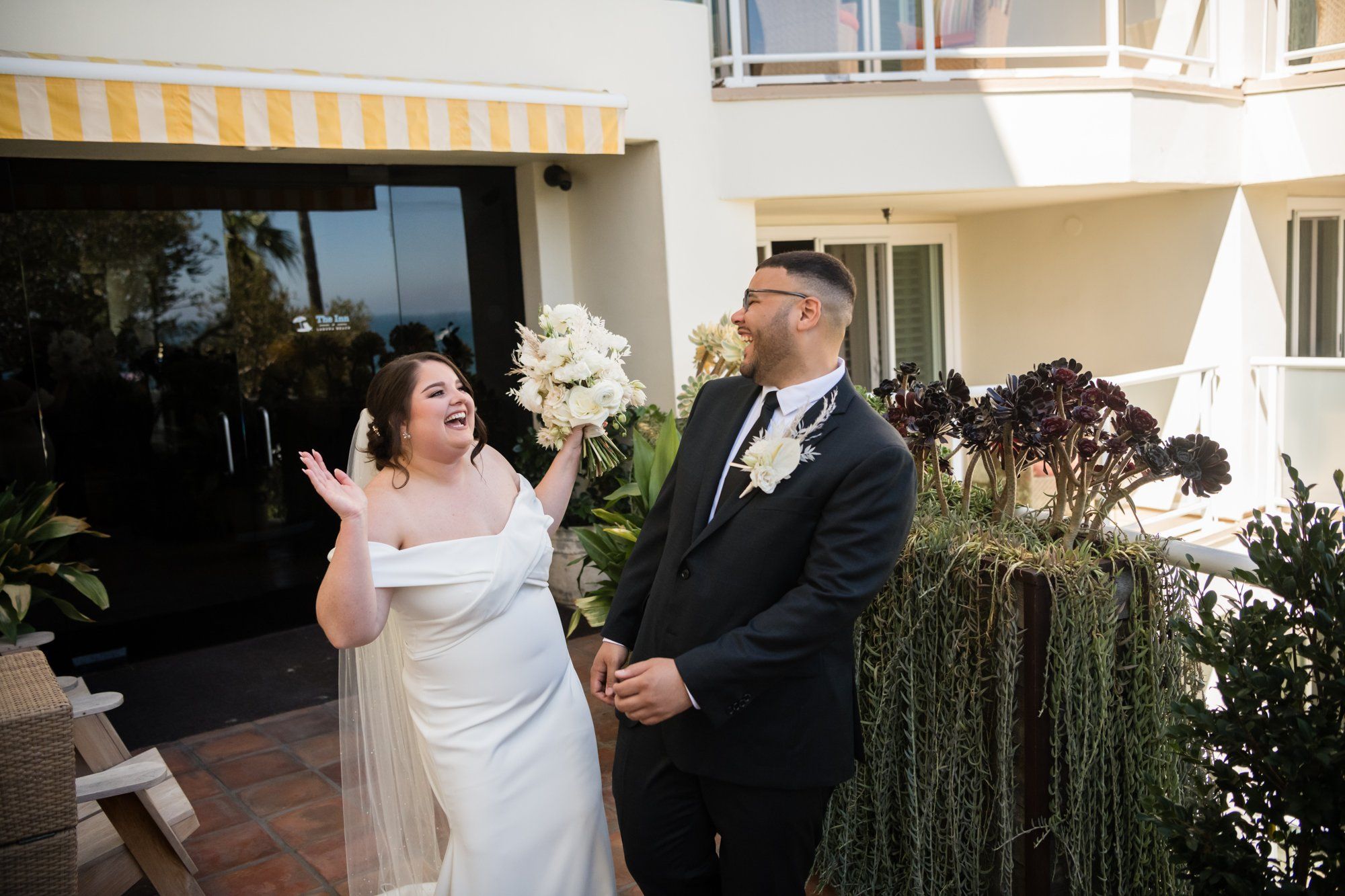 oceanfront inn micro wedding at The Inn at Laguna Beach, A Rooftop-Ocean Ceremony at The Inn at Laguna Beach