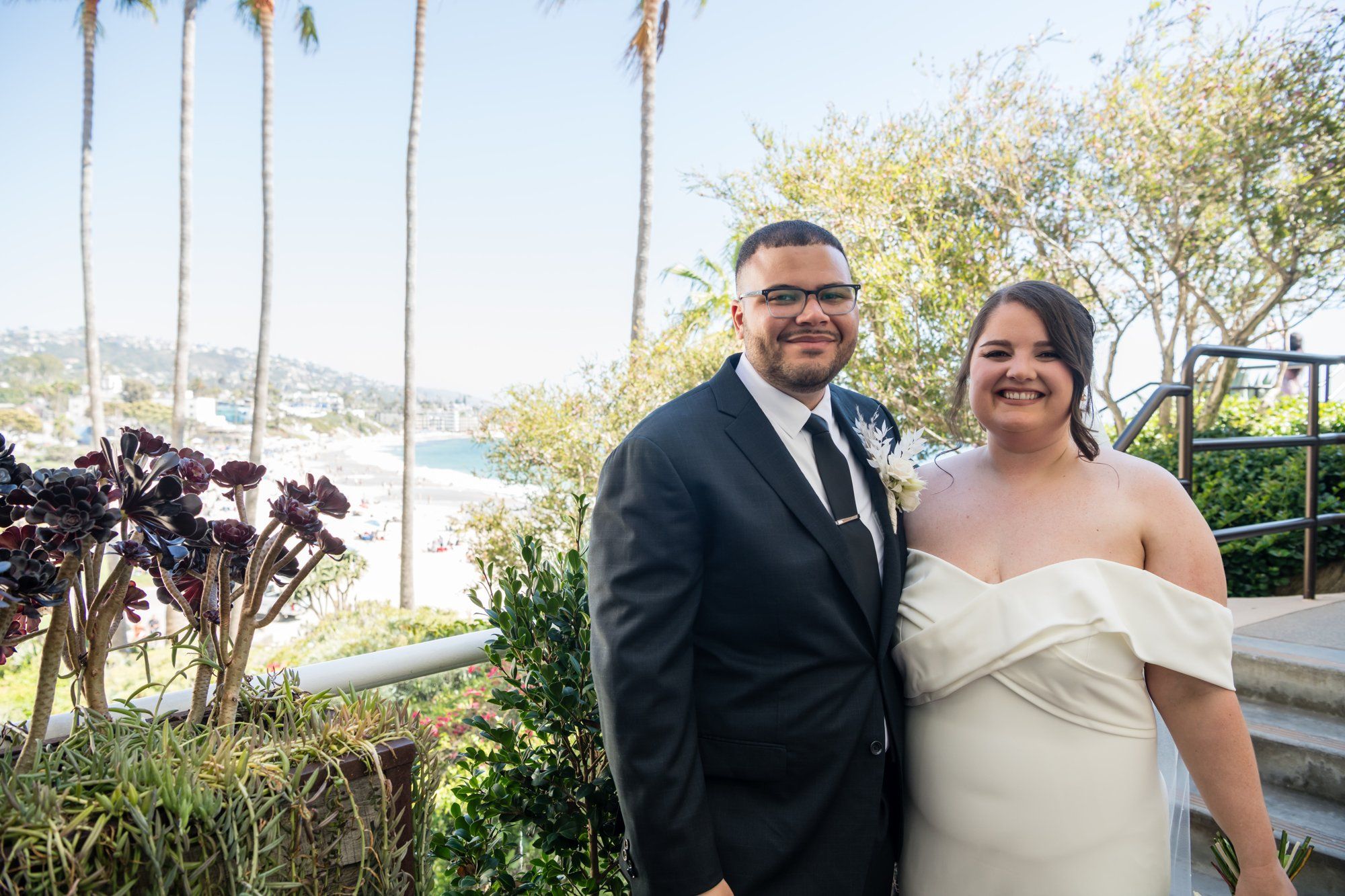 oceanfront inn micro wedding at The Inn at Laguna Beach, Oceanfront Portraits on the Bluff