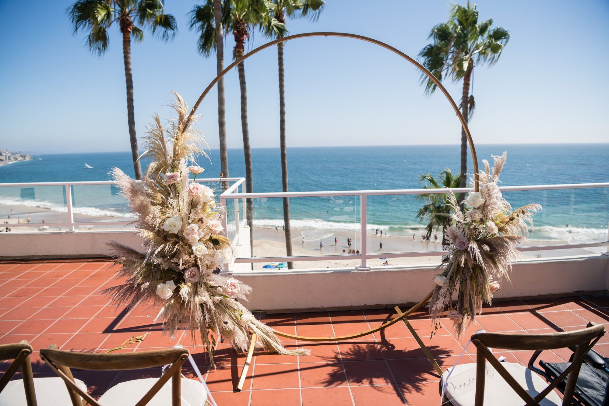 oceanfront inn micro wedding at The Inn at Laguna Beach, A Rooftop-Ocean Ceremony at The Inn at Laguna Beach