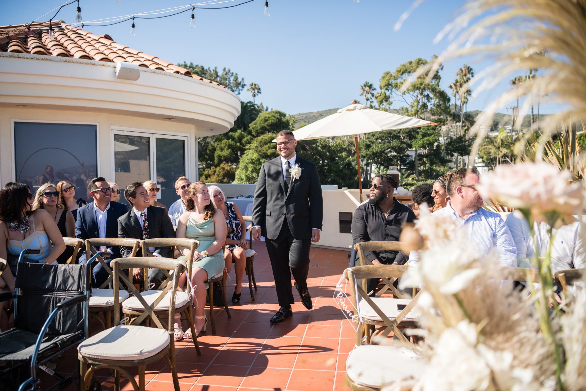 oceanfront inn micro wedding at The Inn at Laguna Beach, A Rooftop-Ocean Ceremony at The Inn at Laguna Beach