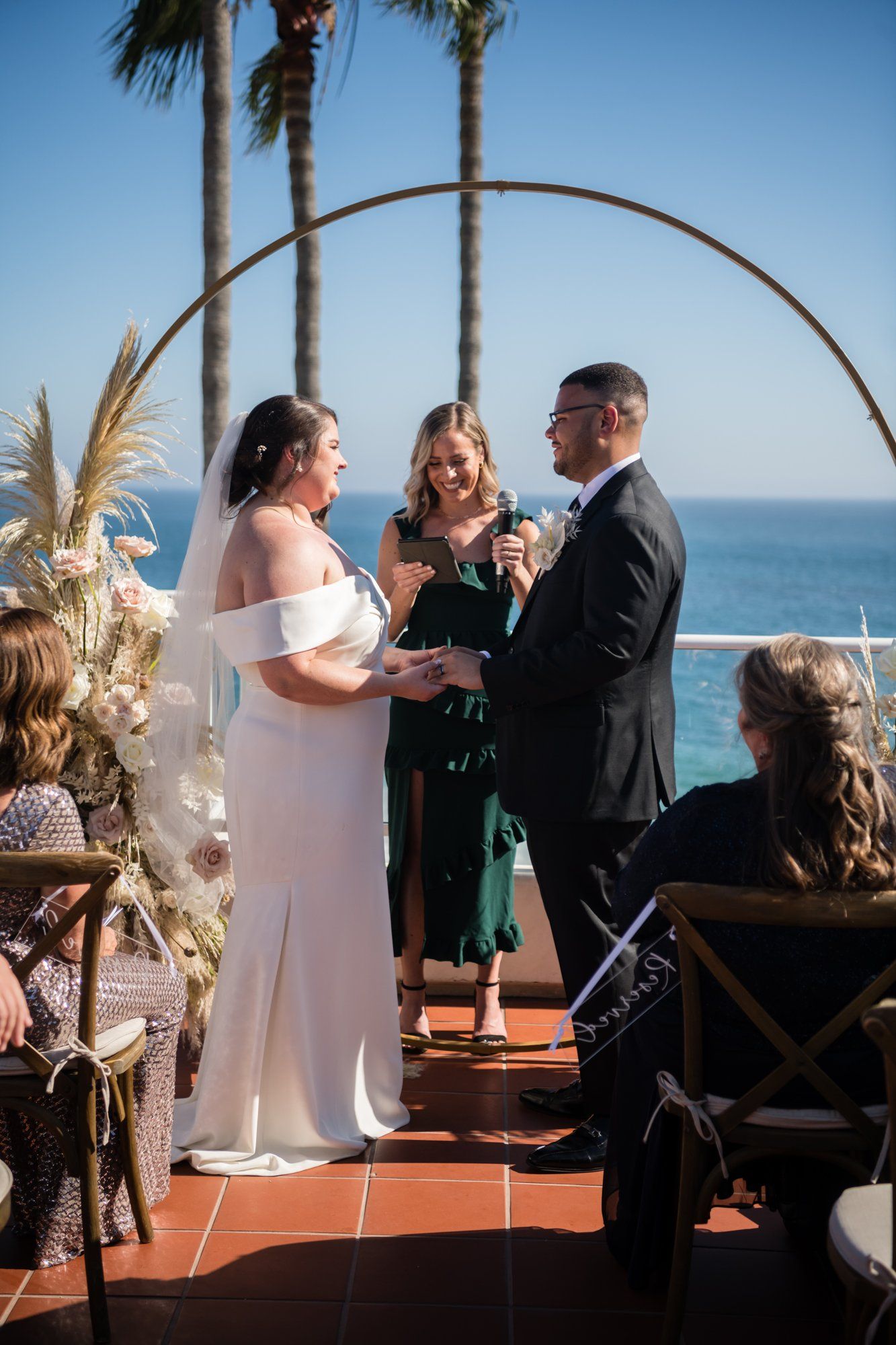 oceanfront inn micro wedding at The Inn at Laguna Beach, A Rooftop-Ocean Ceremony at The Inn at Laguna Beach