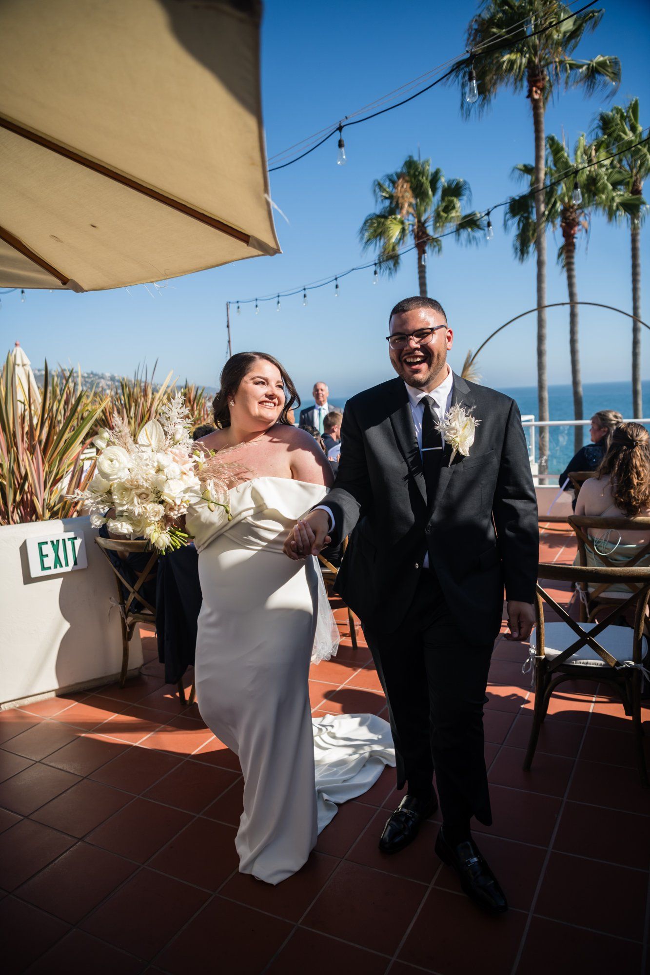 oceanfront inn micro wedding at The Inn at Laguna Beach, A Rooftop-Ocean Ceremony at The Inn at Laguna Beach