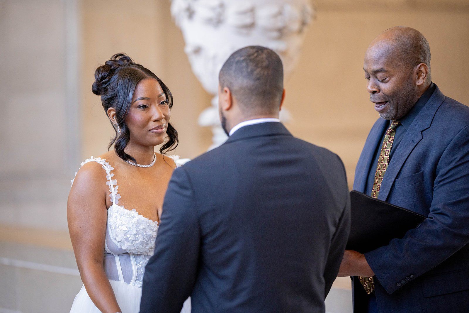 garden-venue wedding at the vault garden, sf, Vows Under the City Hall Rotunda