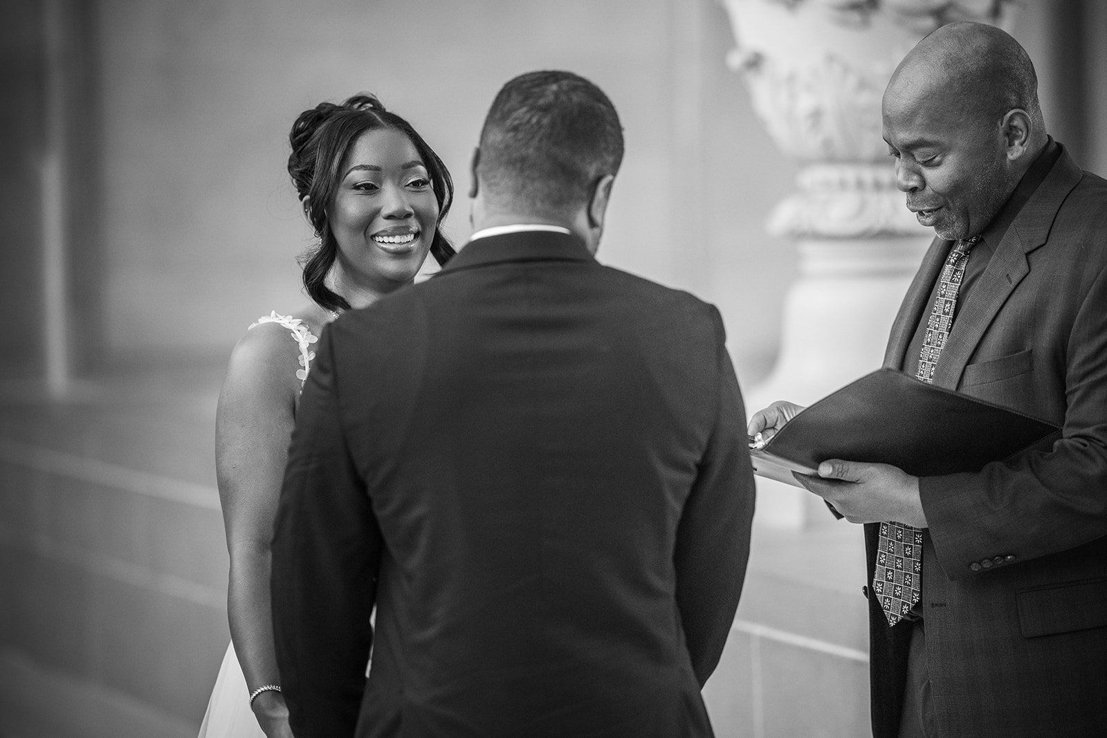garden-venue wedding at the vault garden, sf, Vows Under the City Hall Rotunda