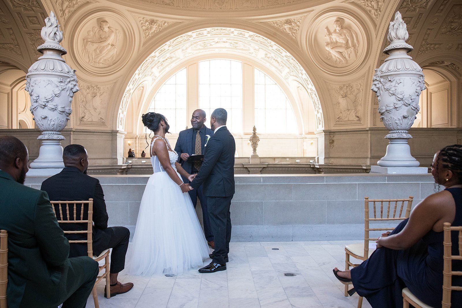 garden-venue wedding at the vault garden, sf, Vows Under the City Hall Rotunda