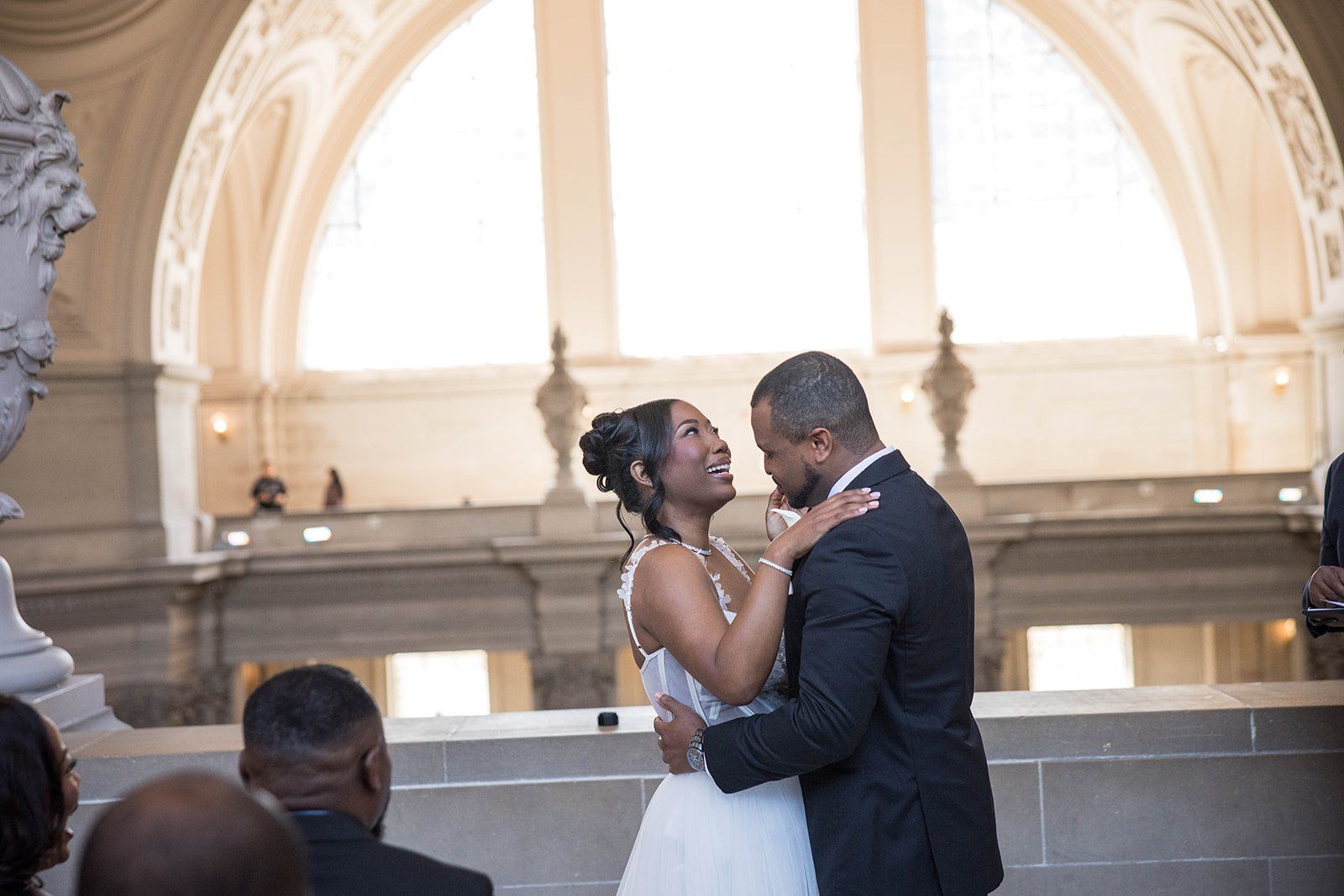 garden-venue wedding at the vault garden, sf, Vows Under the City Hall Rotunda